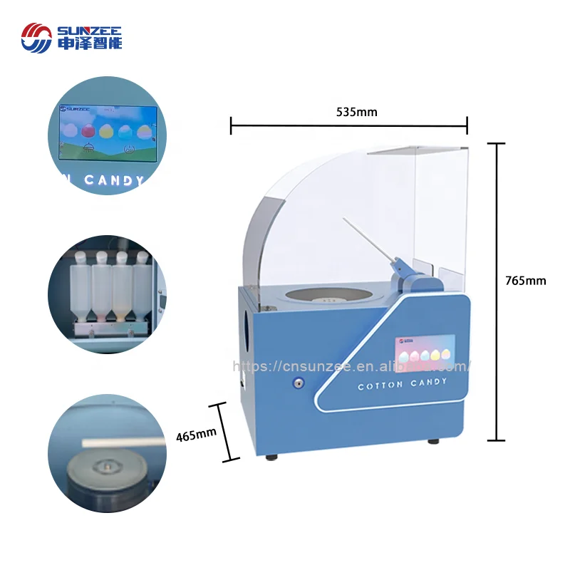 SUNZEE MG221 Mini Cotton Candy Machine2023 Popular Vending Machine Cotton Candy For Home And Party