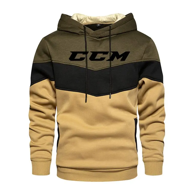 Fashion Men\'s Hooded Sweatshirt Casual Long-sleeved Autumn Casual Hoodie Boys Shirt Matching Color Hoodie CCM Men\'s Hoodie 3xl