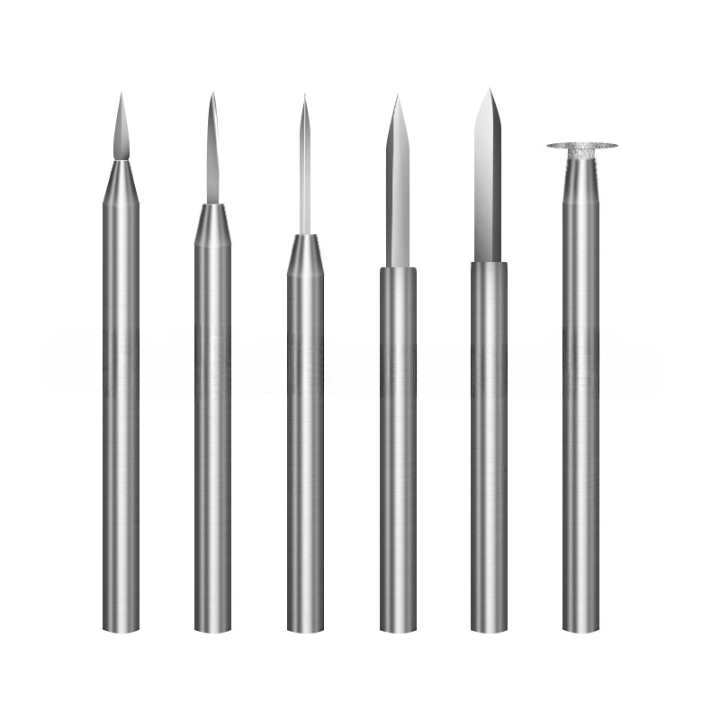 2.35/3.0mm węglik zestaw do frezów diamentowe szlifowanie frez grawerski do grawerowania metalu frezy narzędzie obrotowe do wiertła — zdjęcie 2