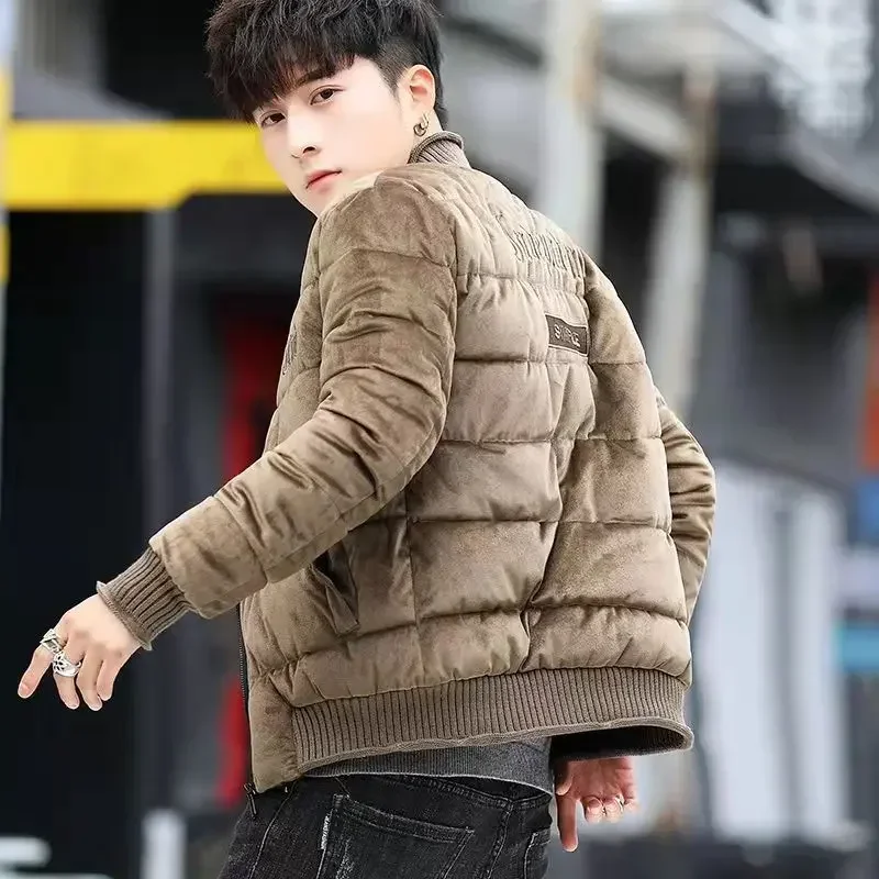 Parkas Embroidery Man Padded Coat Down Jackets for Men Padding Inter Special Korean Style Clothing Reviews Many Clothes Quilted