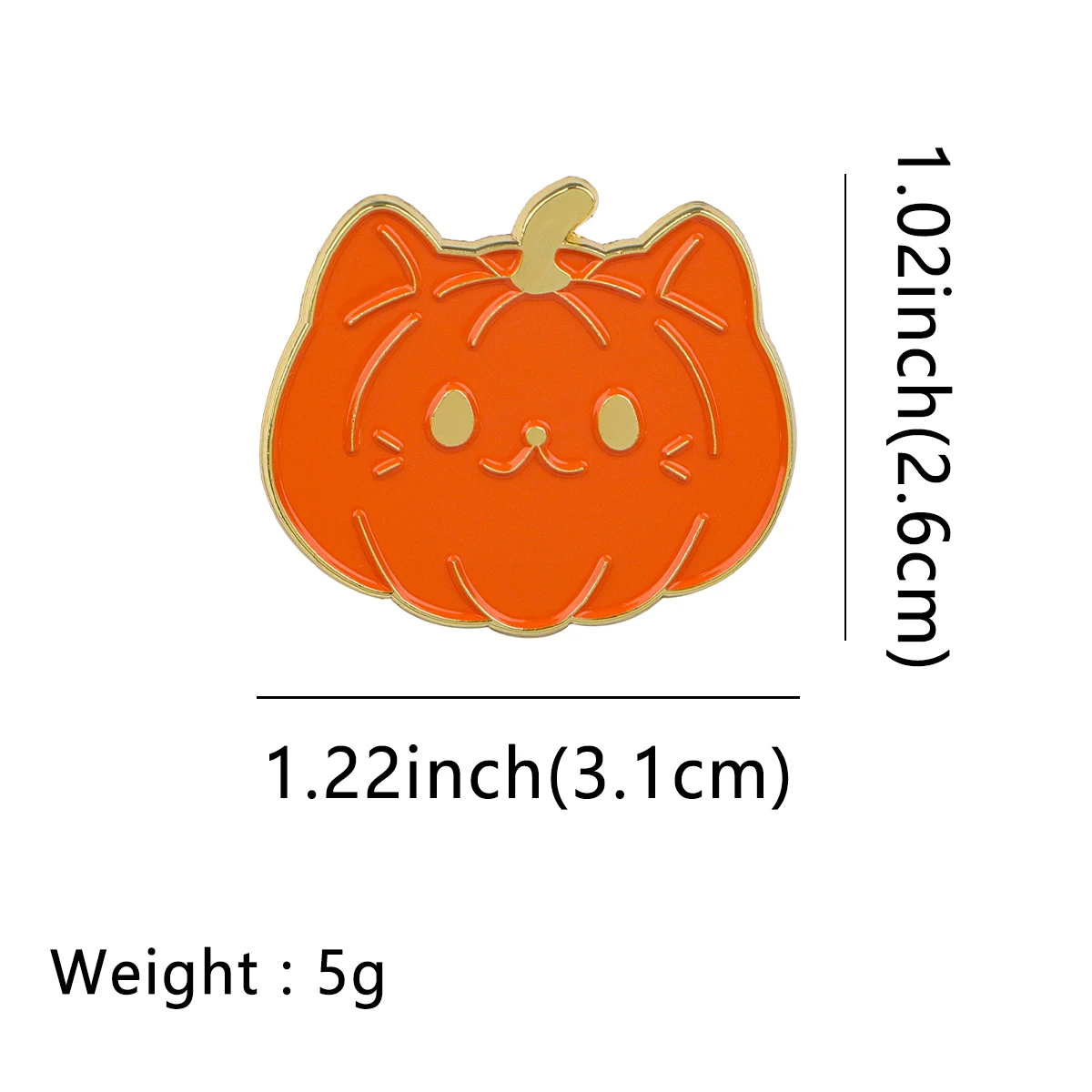 Cat Pumpkin Head Funny Halloween Party Brooches Cute Metal Enamel Pins Lapel Backpack Badges Jewelry Gift Kids