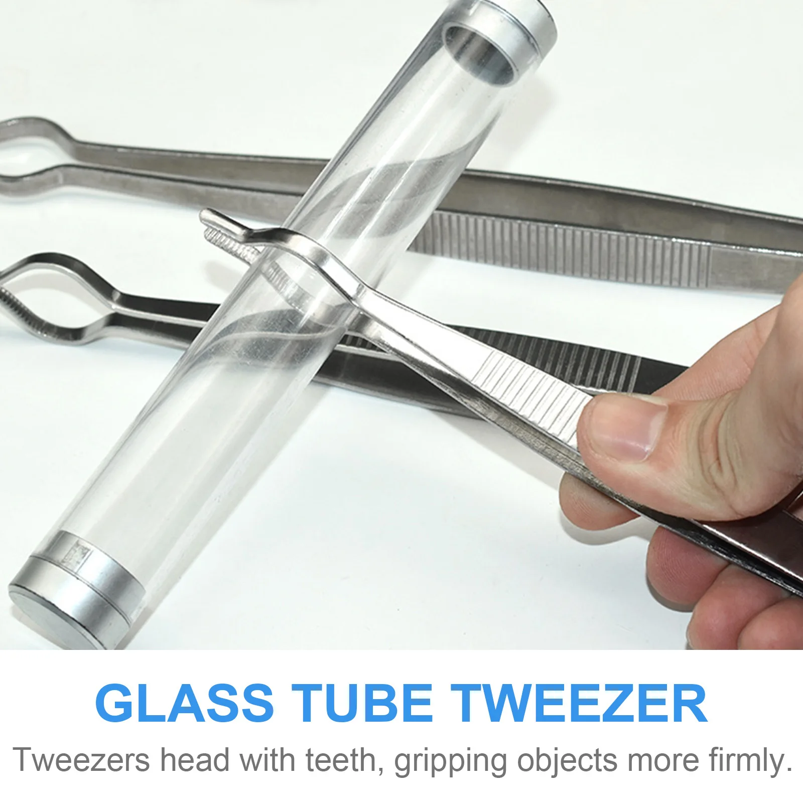 

Stainless Steel Test Tube Tweezer Durable Laboratory Equipment For Science Experiment Metal Tweezer Lab Accessory Teaching Tools