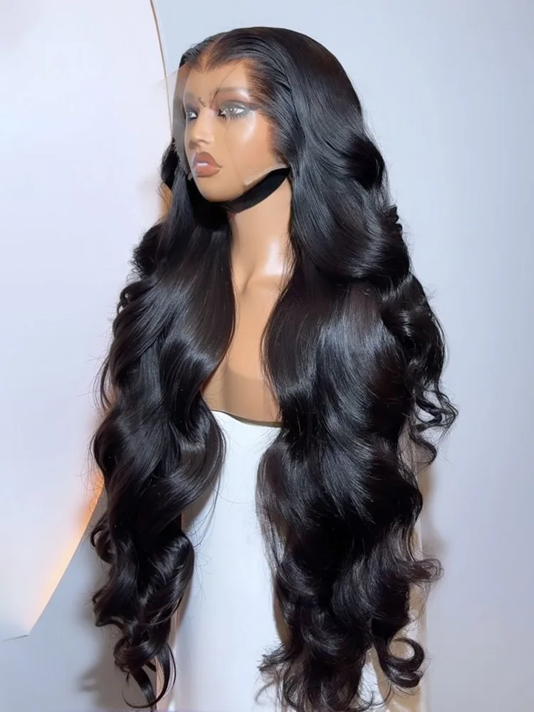 

"40 46 Inch Body Wave 13x6 HD Lace Frontal Wig Human Hair 100 13x4 Lace Front Wigs Vietnamese Natural Black Hair Wig Female "