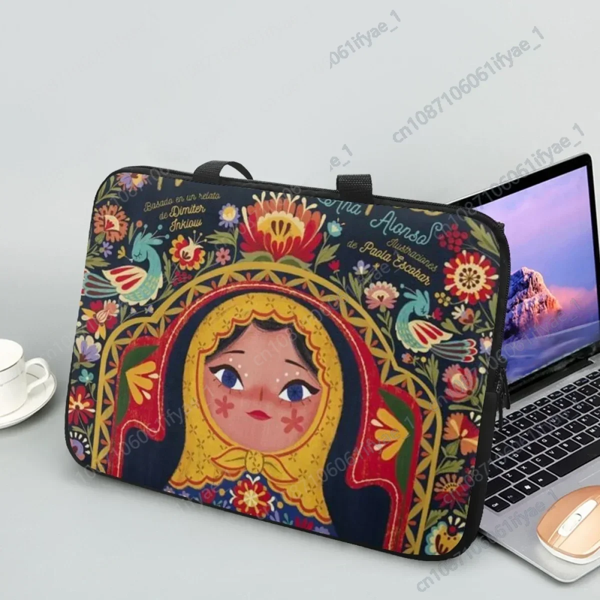 Classic Matryoshka Doll Computer Handbags Universal Case Cover Pouches Quality Laptop Tablet Luxury Designer Bags Cумка женская