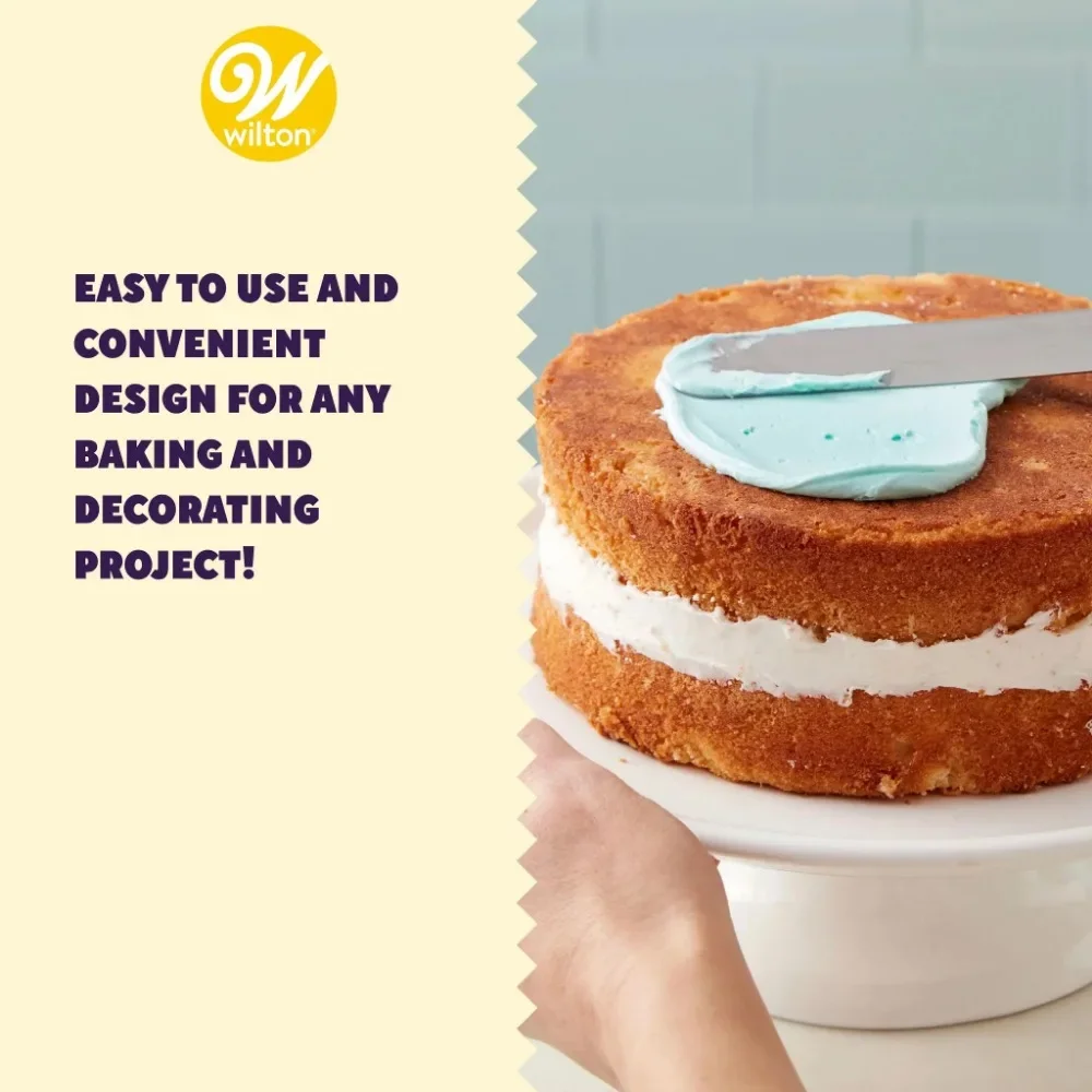 Angled Icing Spatula with Black Handle, 13-inch