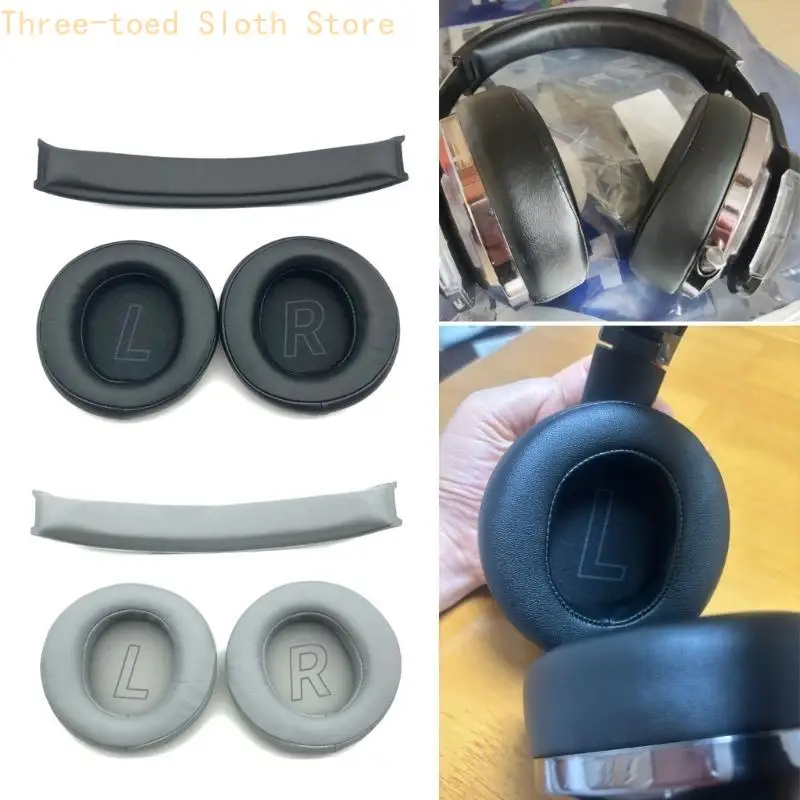 Protein-Leder-Ohrpolster, Ohrpolster, Schwamm-Ohrpolster, Abdeckung, Kopfbalken-Abdeckung für Hecate G5BT Headsets E74A – Detail 8
