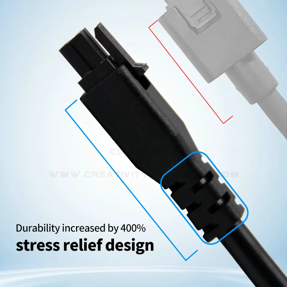 كابل تمديد أصلي من Bambu lab AMS lite 0.5M/1M/1.5M 4-pin مع أطراف ذكر مناسبة للطابعات A1/A1 mini/Kobra 3 ثلاثية الأبعاد