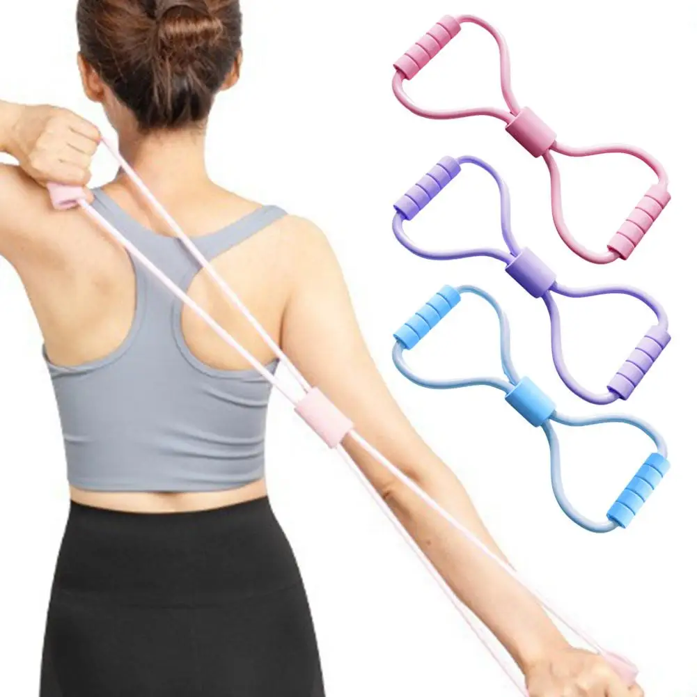 

Fitness Equipment 8-shaped Puller Exercise Elastic Chest Yoga Training Back Shoulder Arm Band Expander Equipment Band Resis I6J9