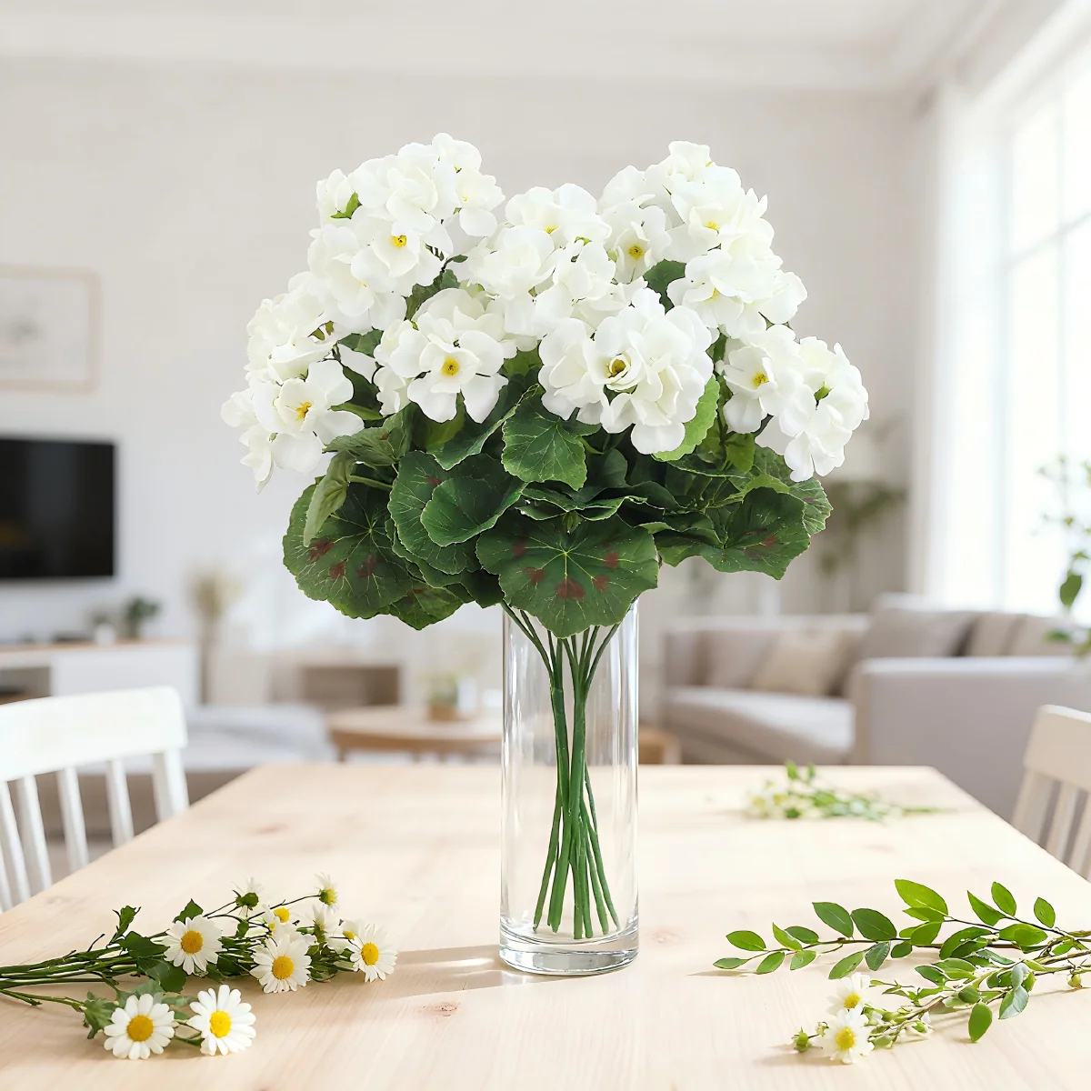 1/4 قطعة زهرة بيجونيا نبات اصطناعي الزفاف عيد الحب ديكور المنزل النافذة بونساي عيد الميلاد جارلاند زهرية DIY بها بنفسك سجل القصاصات #2