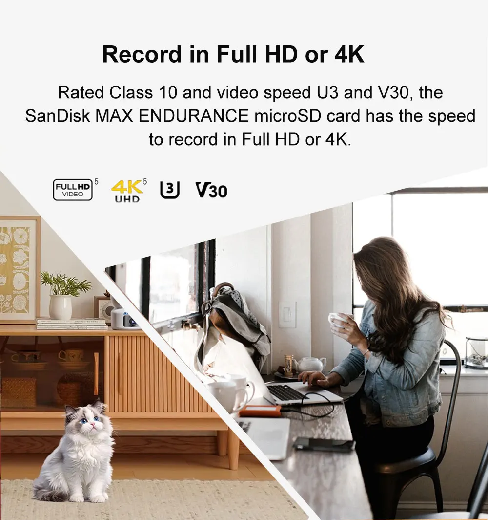 SanDisk Extreme PRO MicroSD Speicherkarte 64GB 128GB 256GB 512GB 1TB MAX ENDURANCE TF-Karte Full HD 4K für Action-Kameras oder Drohnen – Detail 8
