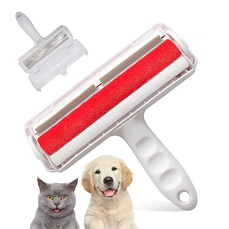 

Pet Hair Remover Roller - Dog & Cat Fur Remover with Self-Cleaning Base - Efficient Animal Hair Removal Tool - Perfect for Furni