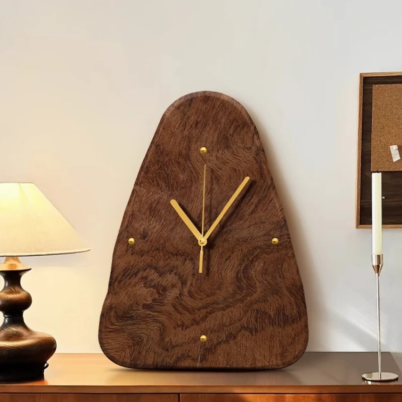 

Mid-Century Silent Wall Clock Noiseless Art Deco Timepiece Vintage Room Decor Modern Round Wall Clock for Bedroom or Office