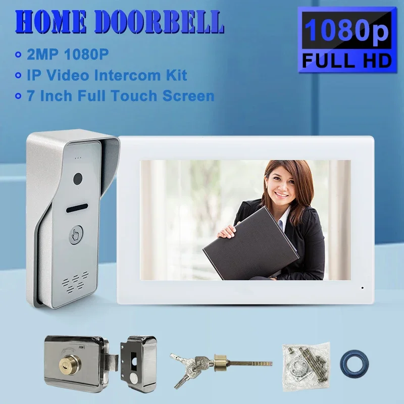 

Brand New Product HD Acrylic Panel 7 inch Night Vision Wifi Tuya Smart Life APP Visual Intercom Video Door Phone Unlock 2 Locks