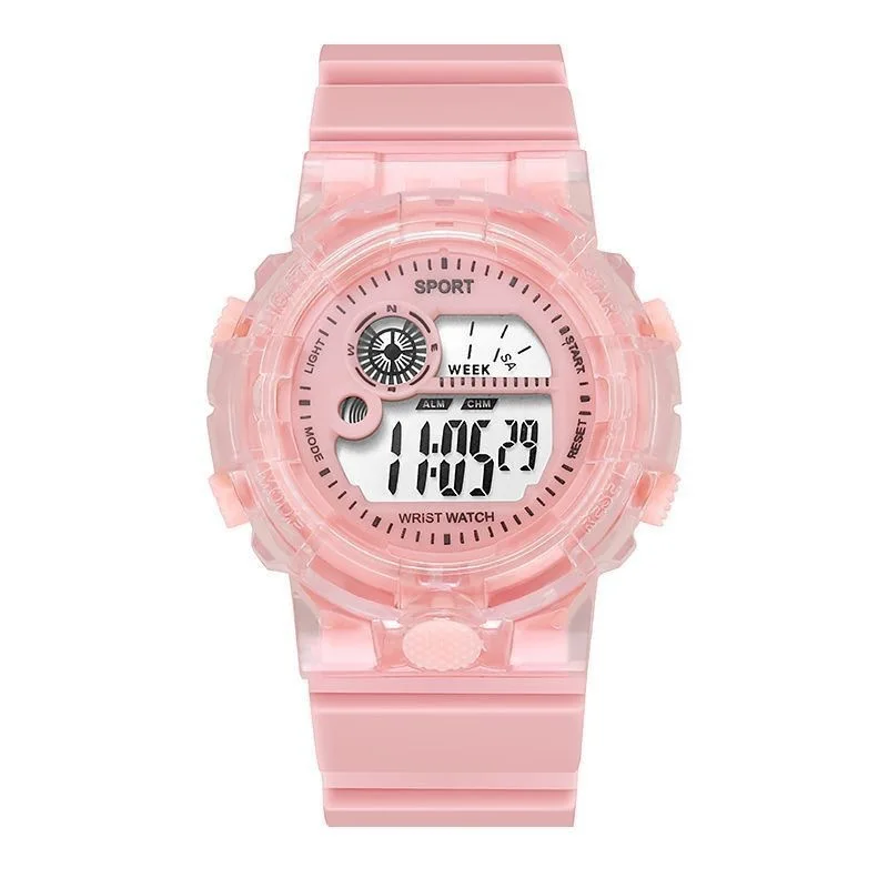 Electronic Watch Unicorn Transparent INS High Aesthetic Student Simple Sports Electronic Watch