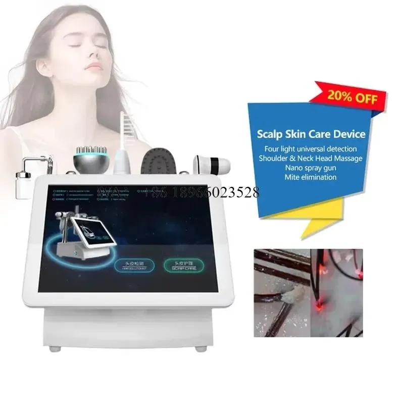 WMWMNU Wholesale 5 in 1 Scalp Analyzer Massager with 15 Inch Touchscreen for Hair Regeneration and Follicle Detection - view 3