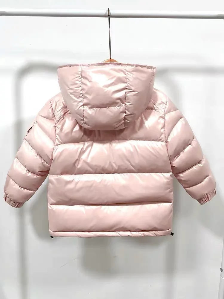 ZOETOPKID 4-14 Jahre Mädchenjacke Winter Neue Einfarbige Dicke Warme Kapuzenjacke mit Reißverschluss für Teenager Jungen Baumwoll-Daunenjacke – Detail 5