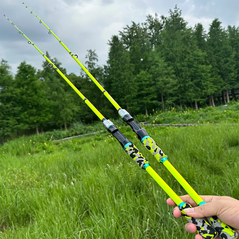 1,8 m/2,1 m Professionelle Bass-Angelrute und Rolle Combo Baitcast-Rolle 10 kg Max Drag Carbon Travel Pole Lure Gewicht 3,5 g-14 g – Detail 10
