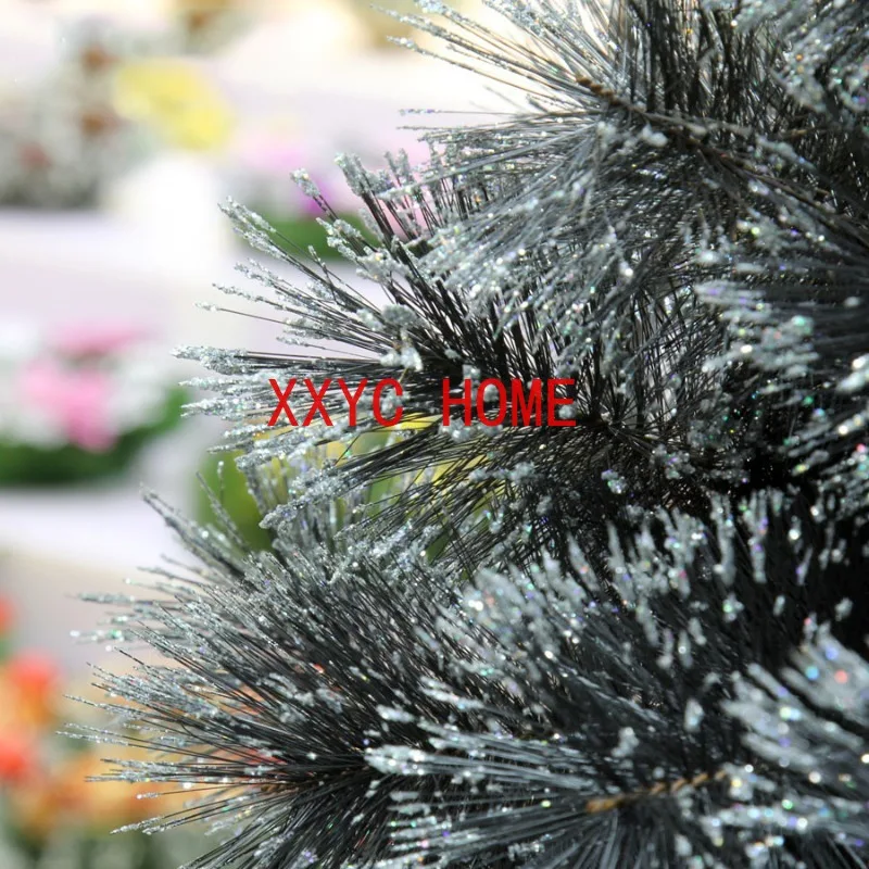 Pine Needle Artificial Encryption Tree Silver Powde Automatic Christmas Ornaments