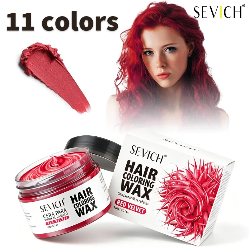 Hair Colour Wax DIY Temporary Hair Color Wax  for Men & Women One-time Hairs Beard and Eyebrows Colour Products