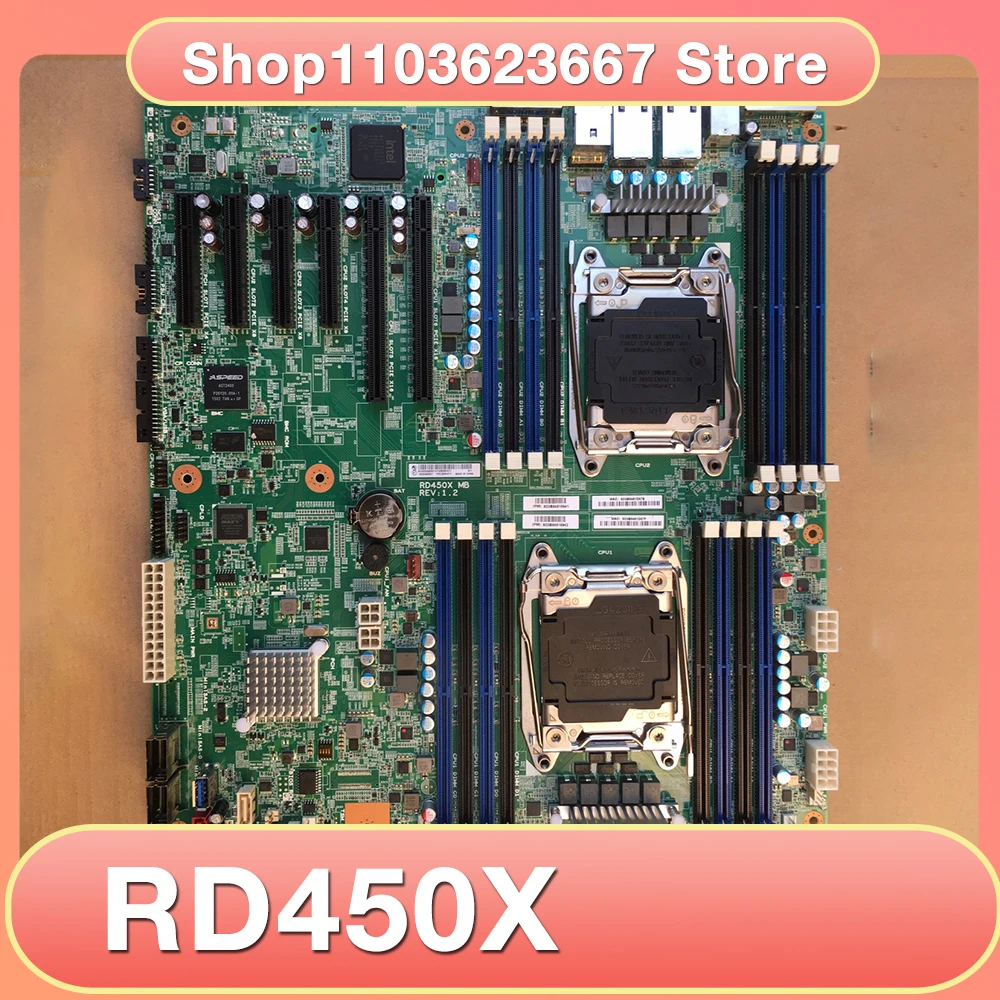 For Lenovo Thinkserver Dual Server Motherboard 4th Generation X99 Supports 6PCI-E RD450X