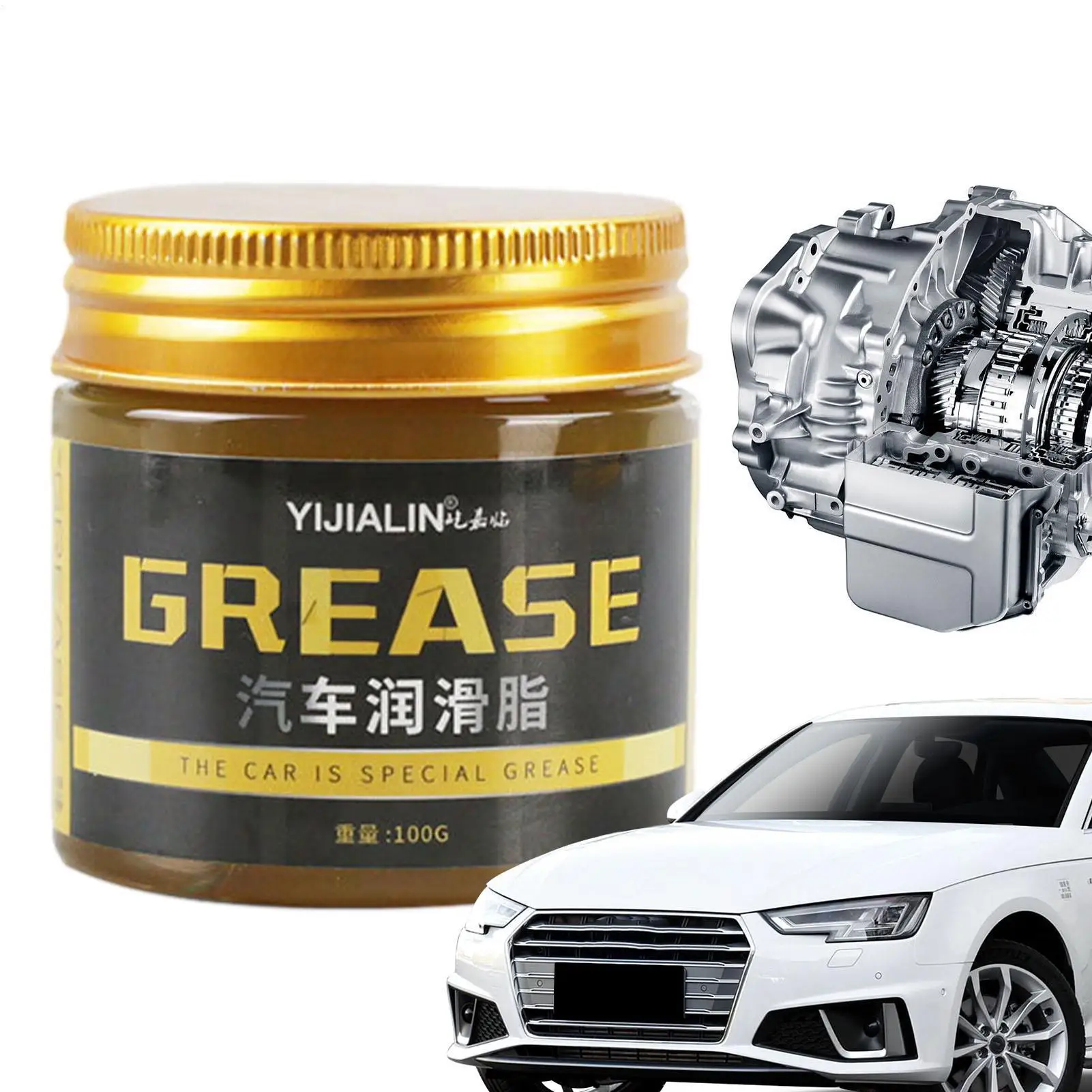

1pc 100g Automotive Grease Waterproof Lubricant High Temp Grease Wheel Bearing Grease For Auto Hub Bearings Metal Surfaces