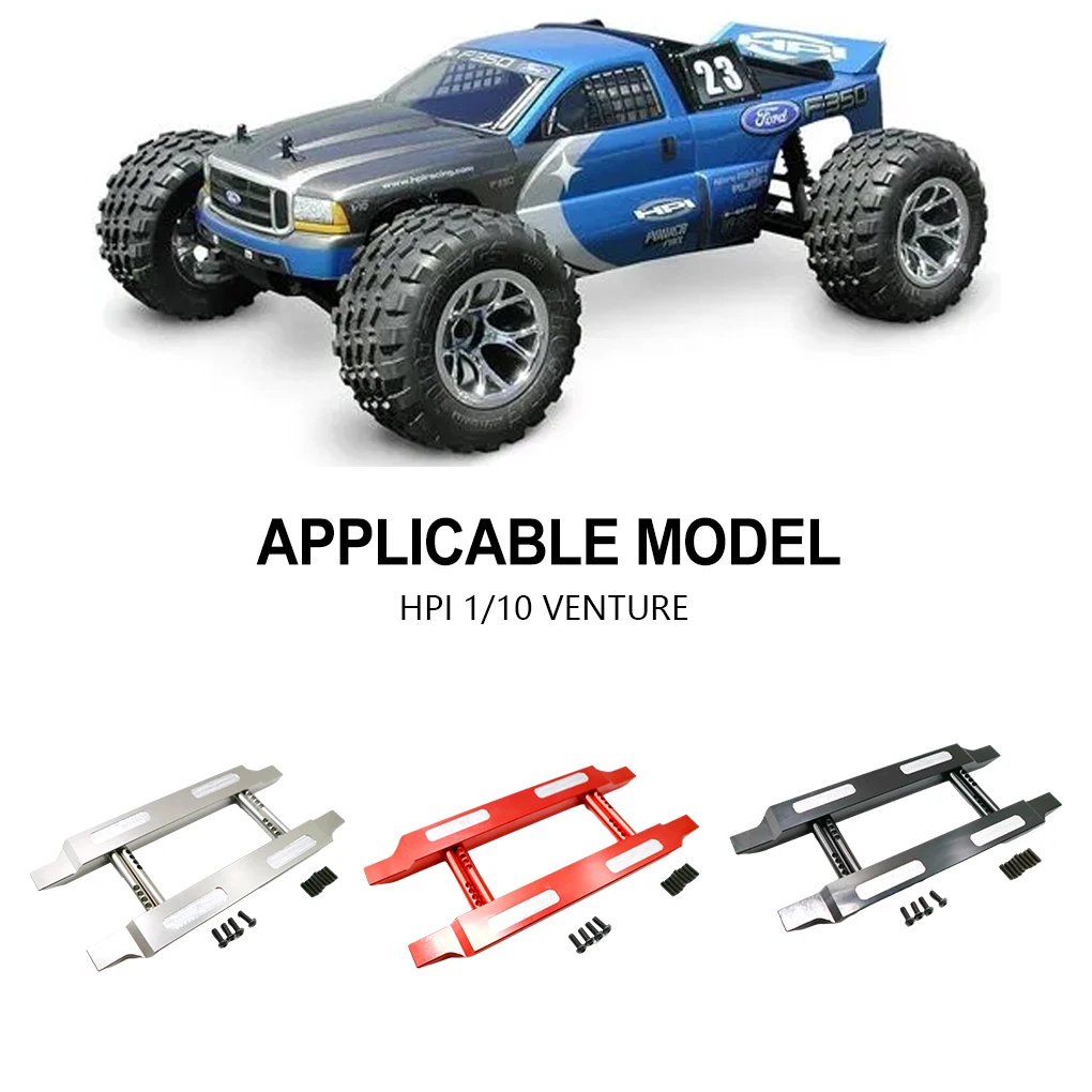 RCGOFOLLOW Aluminum Alloy Side Collision Pedals RC Upgrade Part Rc Side Collision Pedals For 1/10 HPI VENTURE RC Car Part