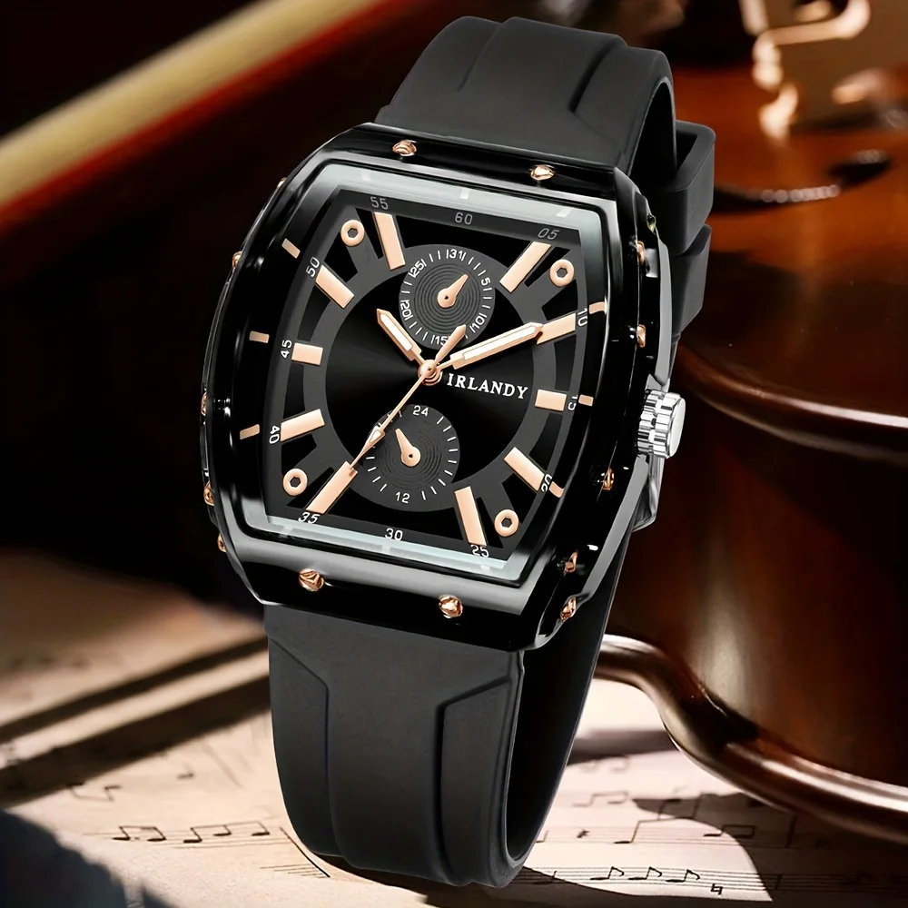 1pcs Men's Fashionable Quartz Watch ,Simple Big Dial Perfect Choice for Valentine's Day, Christmas, Thanksgiving, Easter