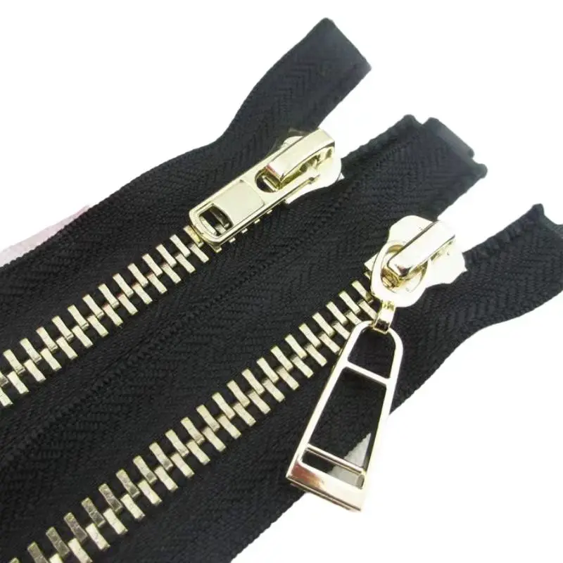 

10# 80cm 100cm Long Luxury Oversize Lock Metal Zipper Black Single Open End Jacket Coat Instant Repair Tailor Sewing Accessory