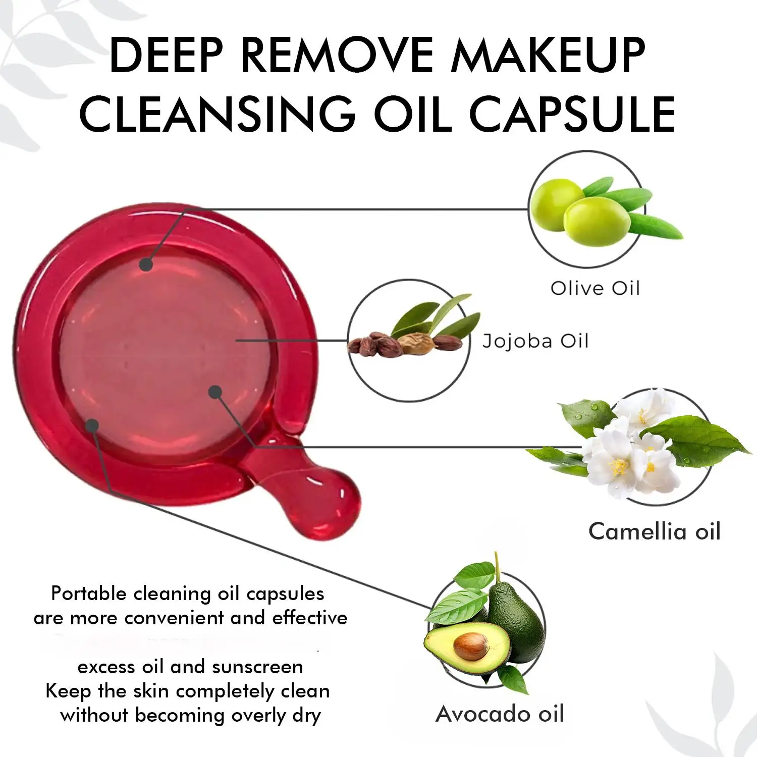 ECO Meilleur N ° 2 capsules d'huile nettoyant en profondeur (40 pièces) - Démaquillant doux, hydratant