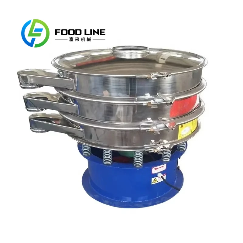 Rotary Vibrating Screen With Long Service Life Sturdy Design For Continuous Working In Industrial Production Line