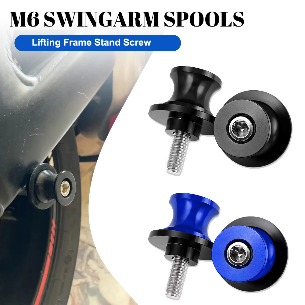 

For YAMAHA MT10 MT09 MT07 Tracer 900 700/GT FZ09 XSR900 XSR 300 250 155 Motorcycle Swingarm Spools M6 Stand Screws Accessories