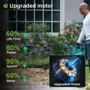 Newbeny منفاخ الهواء الكهربائي سرعة فعالة قابلة للتعديل أداة تنظيف الثلج اللاسلكية للمنزل ورقة الغبار لبطارية ماكيتا 18 فولت أفضل 8 مبيعات محراث الثلج - رقم 4