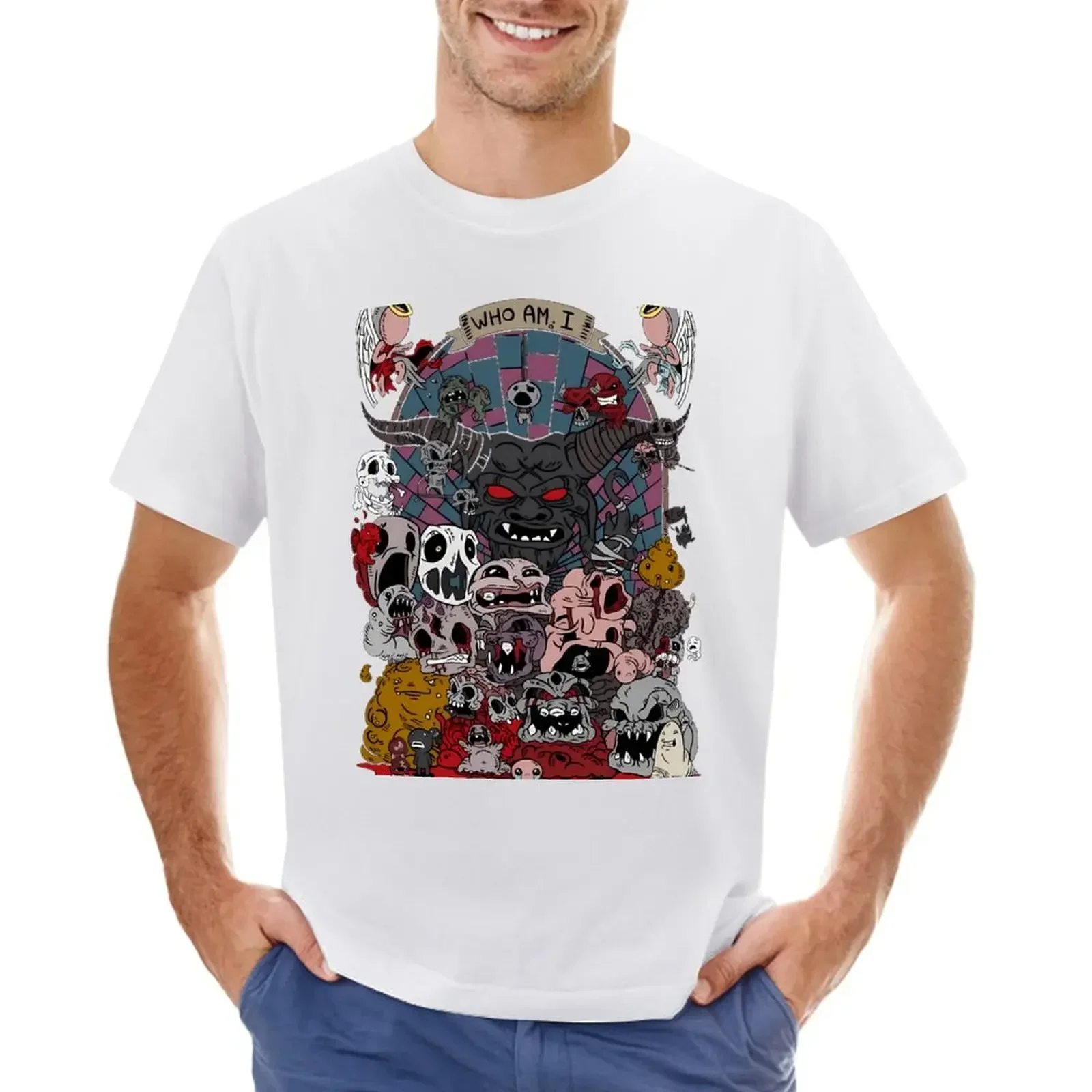 Binding of issac T-shirt blacks Blouse customs design your own Short sleeve tee men