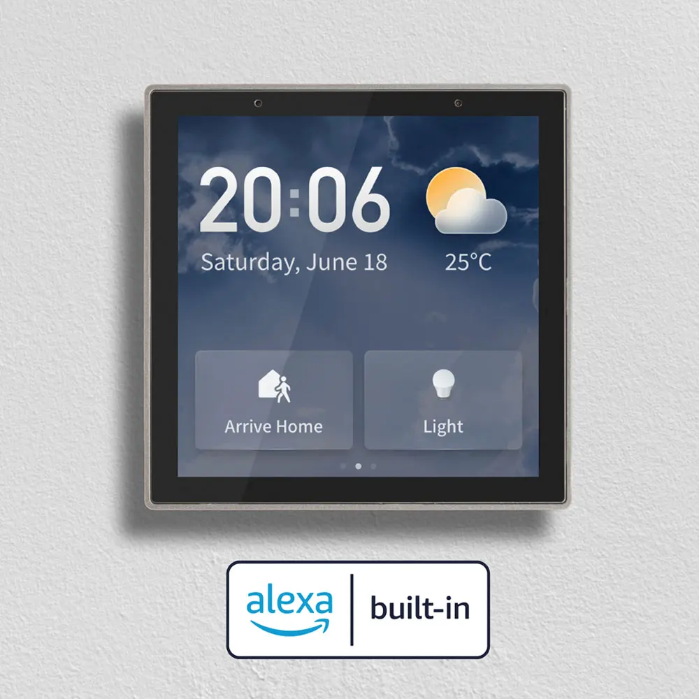 SZMYQ Smart Home Products Tuya Wifi Lcd Touch Screen Central Control Switch Crystal Glass Panel Built-In Alexa Us Standard 2023