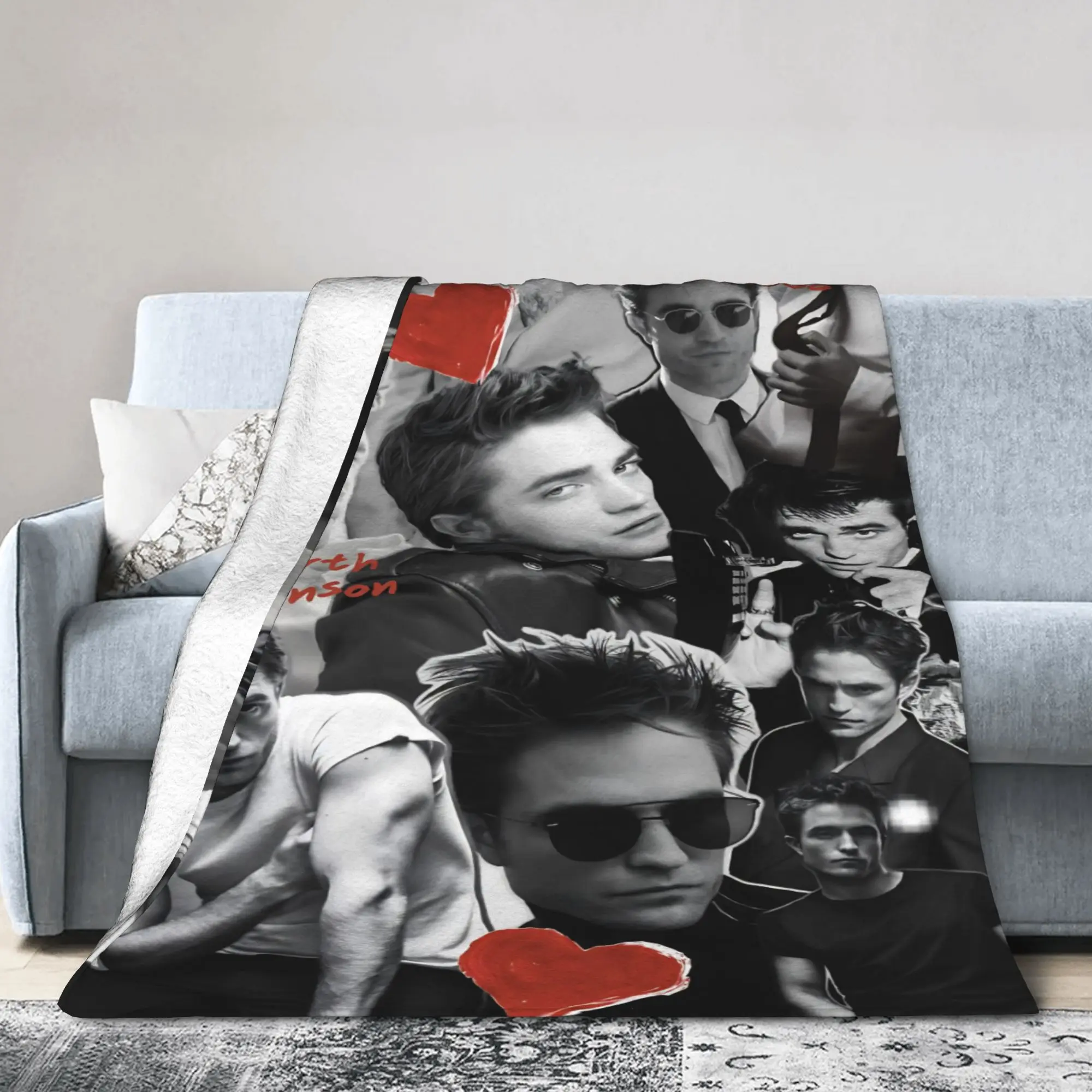 The Twilight Saga Movie Blanket Edward Vampire Flannel Funny Breathable Throw Blanket for Coverlet  Winter
