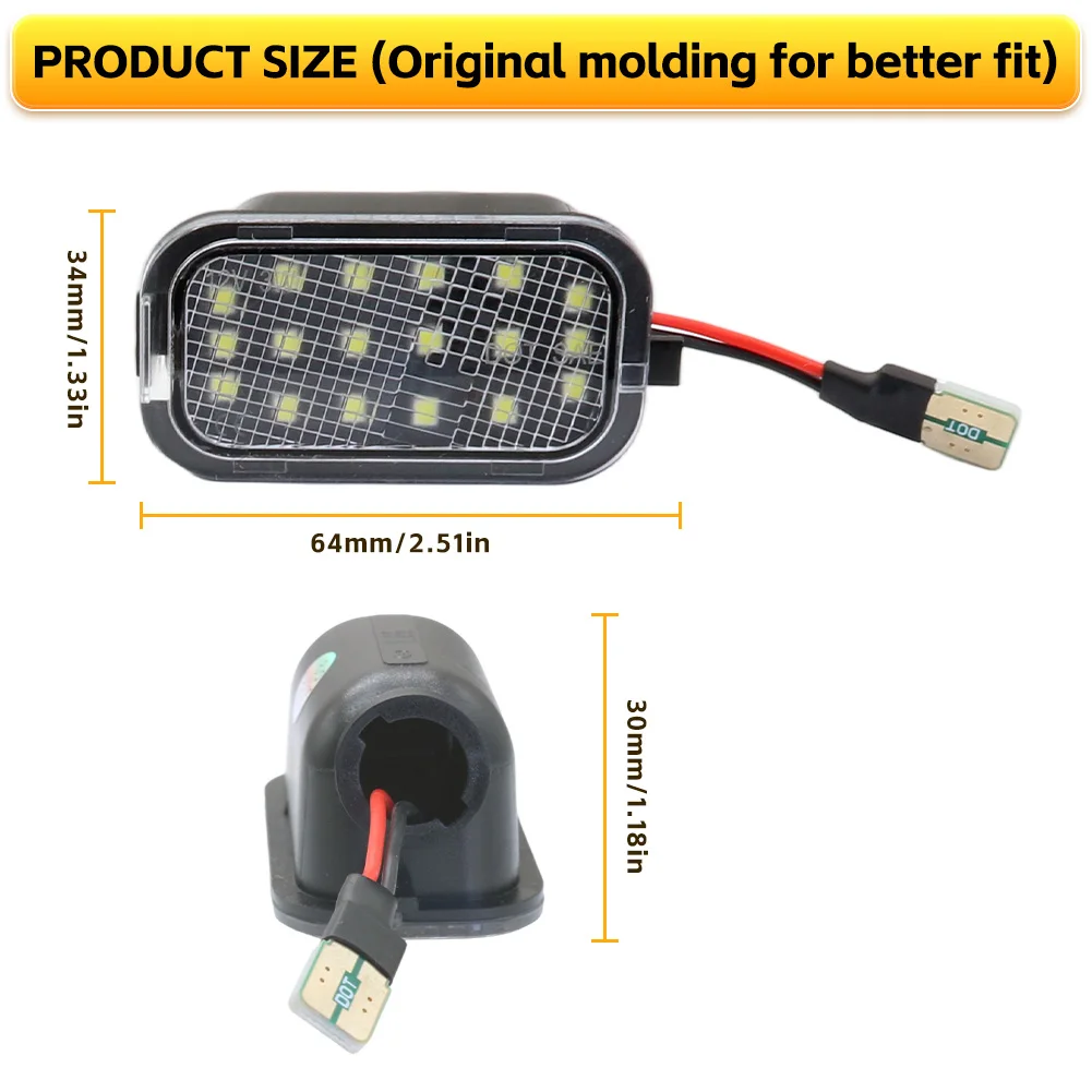 Светодиодный светильник зеркала заднего вида для Cadillac Escalade/Chevrolet Avalanche Silverado Suburban Tahoe/GMC Sierra Yukon