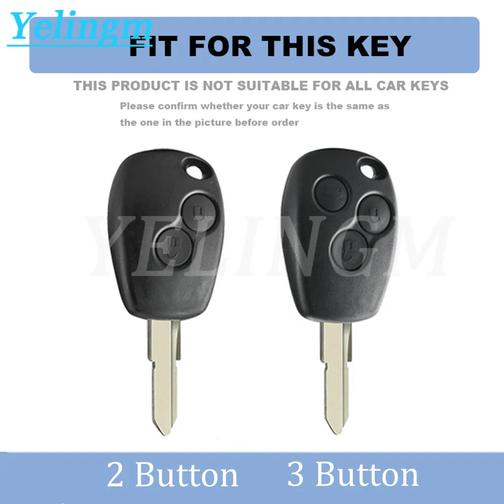 2/3 Button TPU Key Case Cover Shell Fob for Renault Megane Duster Modus Espace Laguna Logan for DACIA Sandero Fluence Clio Kango