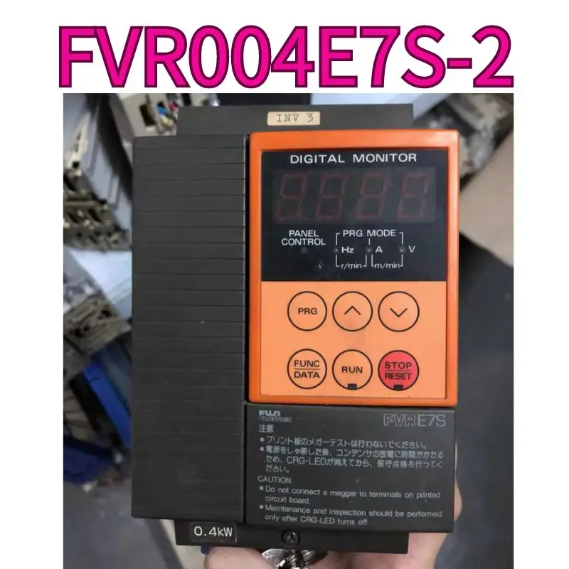 

Used FVR004E7S-2 frequency converter 0.4KW/220V tested OK and shipped quickly