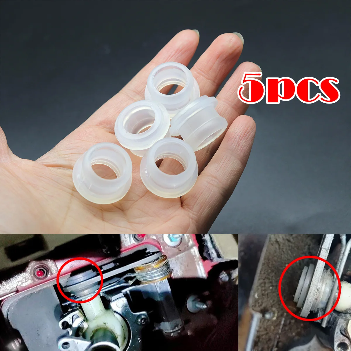 

5Pcs Gear Shifter Cable Bushing Fix For Audi A3 1998 1999- Manual Speed Gearbox Shift Lever Rubber Sleeve Lever Rubber Pad Apron
