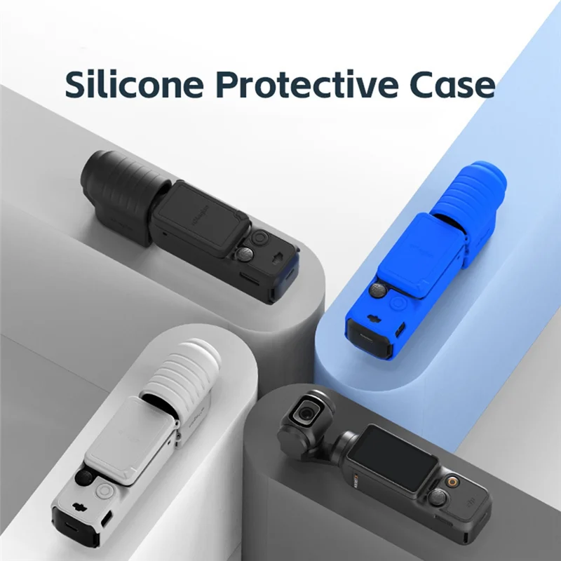 Amagisn Silicone Cover For DJI Osmo Pocket 3 Anti-Scratch Gimbal Camera Handle Soft Lens Protective Case