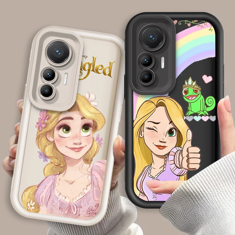 Disney Tangled Cute Eye Ladder For Xiaomi MI 14 12T 11 Lite Poco M3 X5 X4 F5 F4 F3 F2 GT Pro 5G Back Phone Case