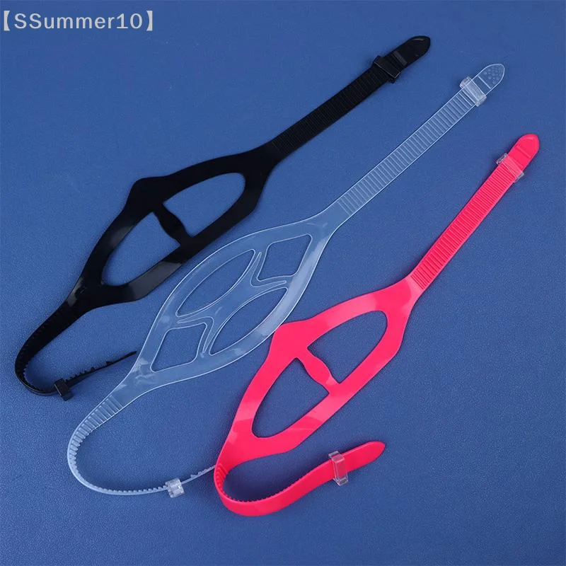 【SSummer10】Universal Silicone Diving Snorkeling Swimming Mask Strap Replacement Accessories Soft High Elastic Diving Goggles【SS】