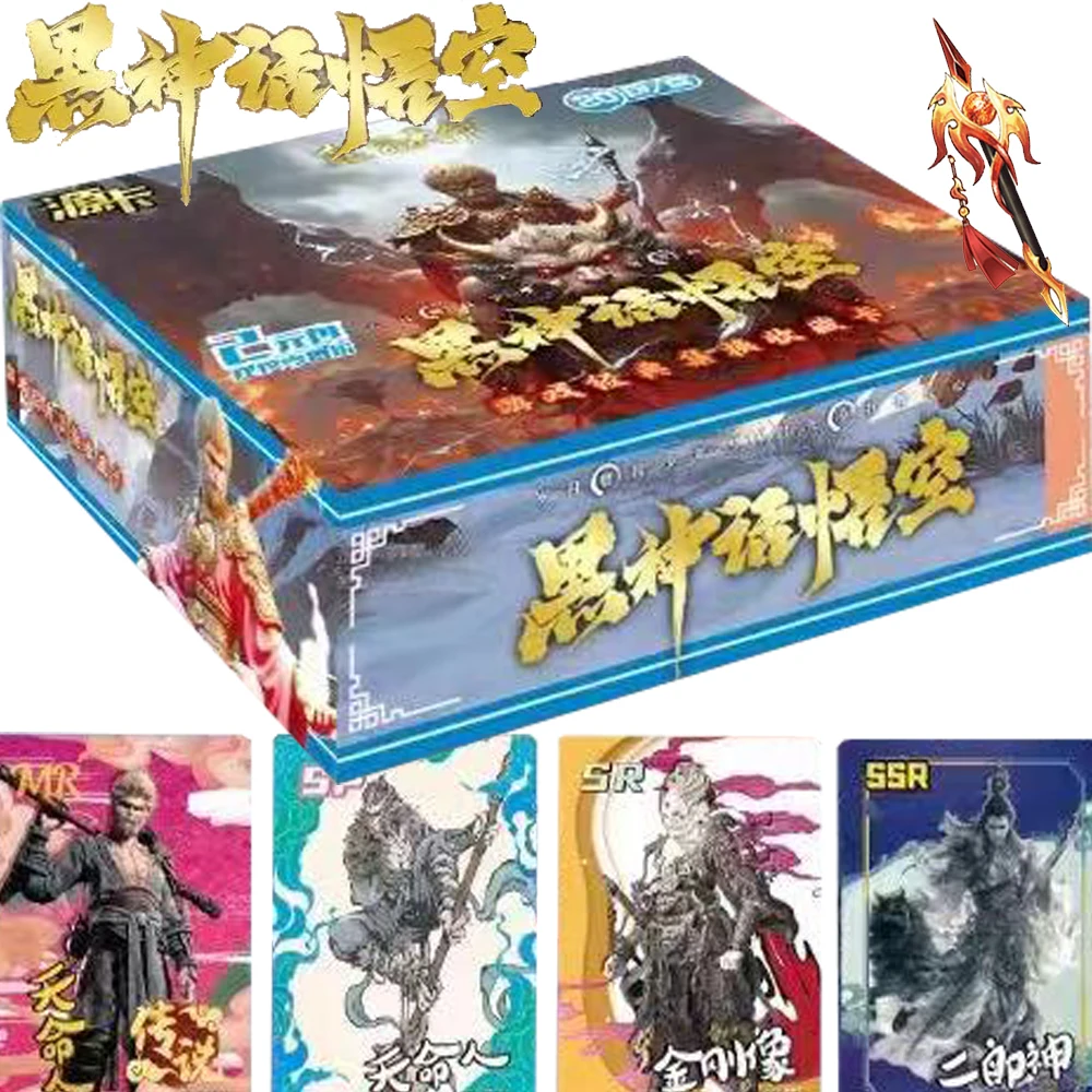 New Black Myth Wukong Card Collection Oriental Magical Colors Role Play Games Monkey Sun Wolf Leader Role Cards Child Hobby Gift