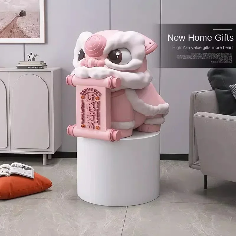 زخرفة أرضية رقص الأسد، زخرفة بجوار الأريكة في غرفة المعيشة، فتحة ترحيب لمتجر الرقص الأسد، هدية هووسورمينغ #6