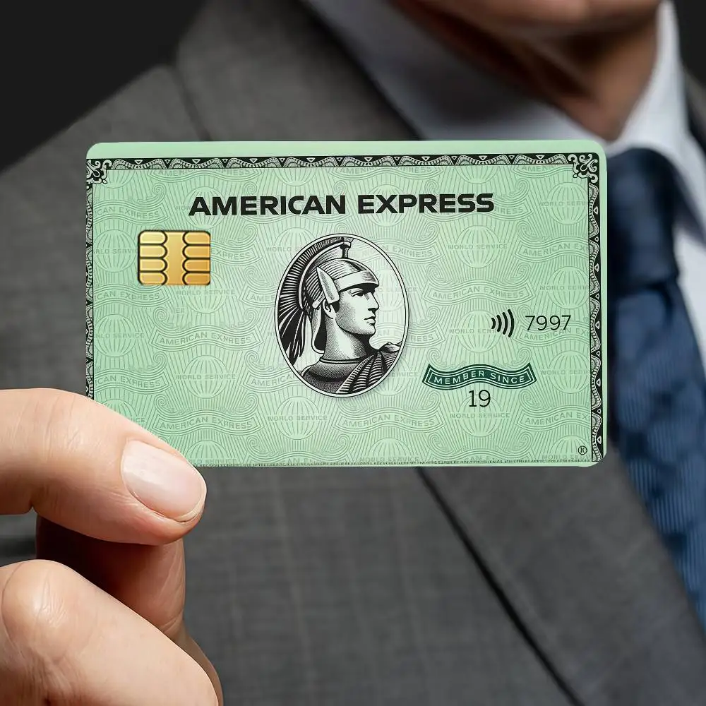 USA E-express-S dekorative Kreditkarten-Aufkleber, geeignet für Bankkarten, Metro Transit, kratzfest, Geschenk, 4 Stück