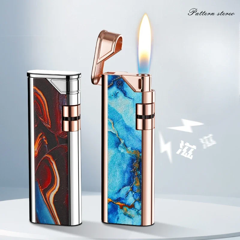 2026 Cigars Torch Lighter Cool Triple Jet-Flame Butane Lighter Refillable Windproof Gas Lighter Present for Men