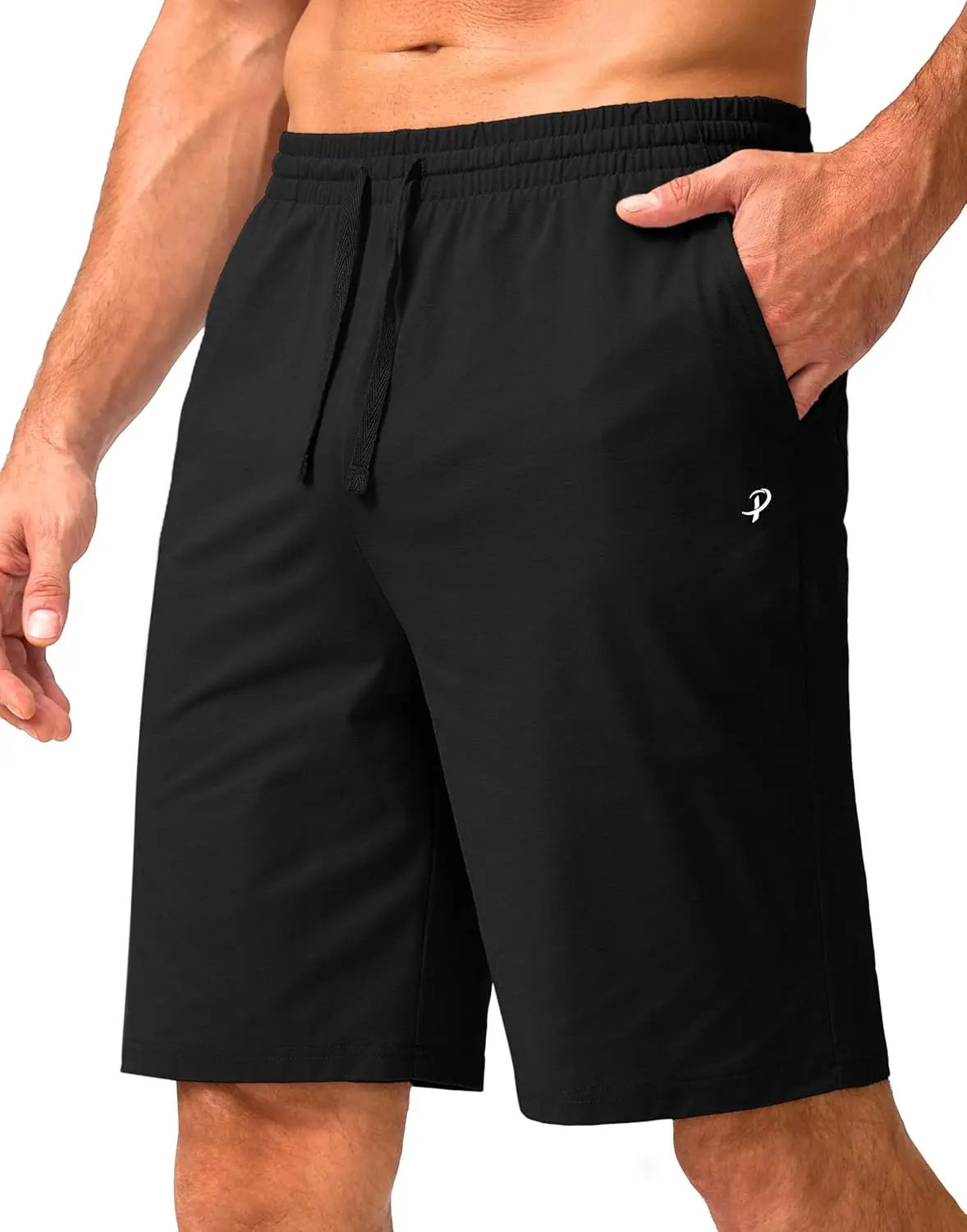 

Men's Lounge Shorts with Pockets 9' Lightweight Sweat Jersey Shorts for Men Workout Gym Athletic