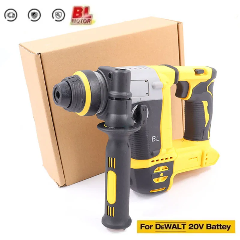 Voor DeWALT 20V Batterij Borstelloze Boorhamer Draadloze Impact Hamer Boor Een hand Elektrische Boren Beitelen Power tool