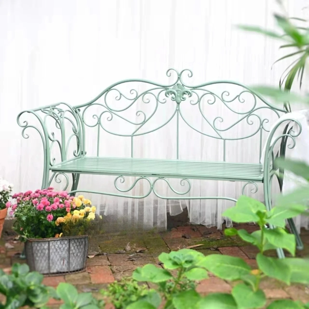 Tuinbank van metaal in landeli - Garden Bench Metal recensie en prijs