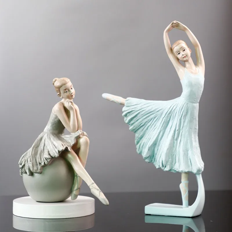 Creative and Elegant Ballet Resin Statue, Ballet Dancer Girl Decoration, Desktop Statue, Home Office